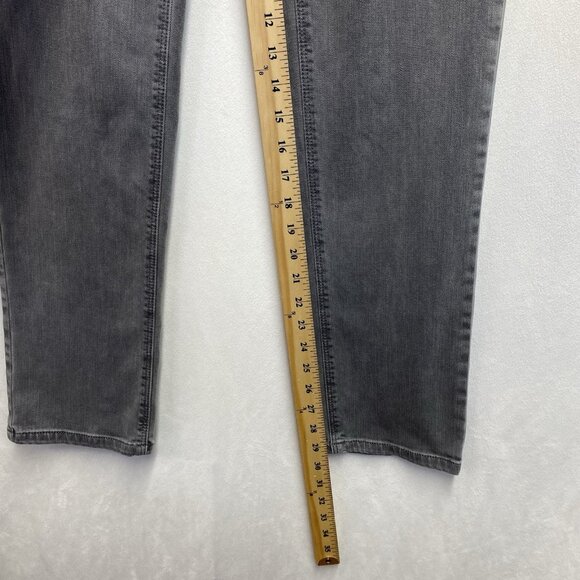 J.Jill Denim High Rise Straight Leg Jeans Women Size 6 Gray Onyx Wash Stretch - Picture 6 of 16